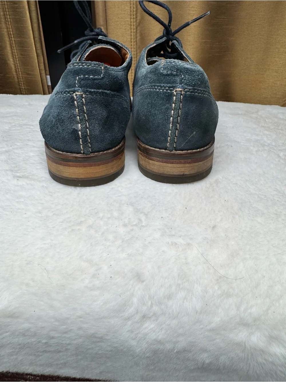 Clarks 1825 Plus Blue Suede Cap Toe Derby Oxfords Men’s 7.5 Clarks mens 1825 navy - Gem main image 3